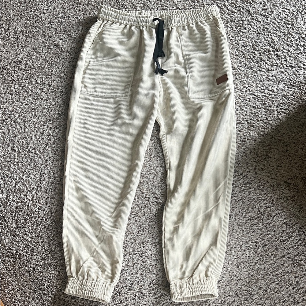 Women's Cream Jogger Pants